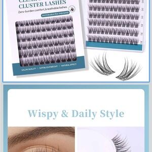 Cluster Lashes with Invisible Thin Band